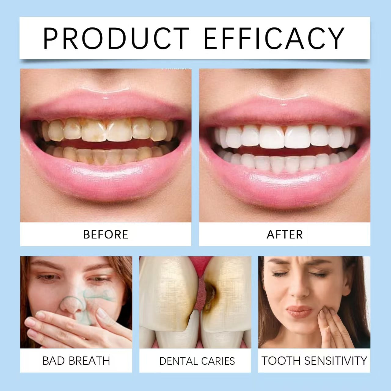 TLOPA® Dental Care Cleans Oral Stains And Plaque Gentle Odor Reduction Fresh Breath Care