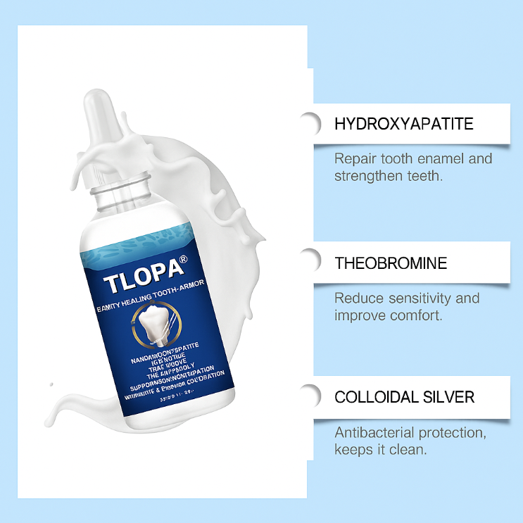 TLOPA® Dental Care Cleans Oral Stains And Plaque Gentle Odor Reduction Fresh Breath Care