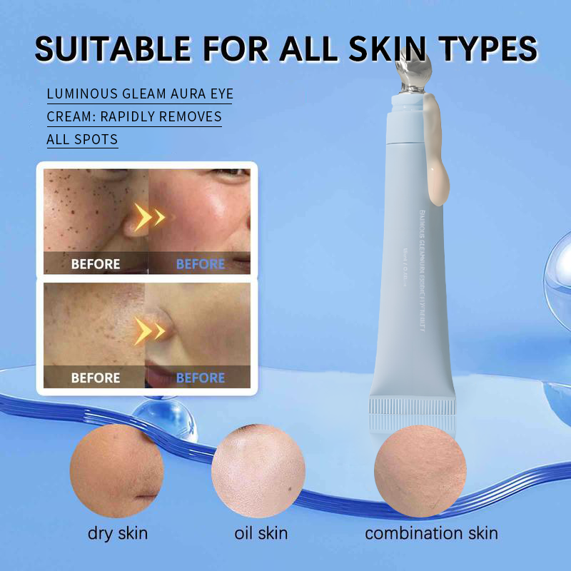 ⚡Luminous GleamAura Eye Cream: Quickly remove dark spots and firm the skin⚡