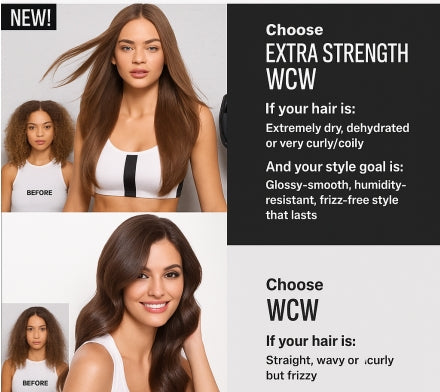 WCW Deep Moisture Repair Hair Serum Oil, a scented smoothing oil for shiny, frizz-free hair