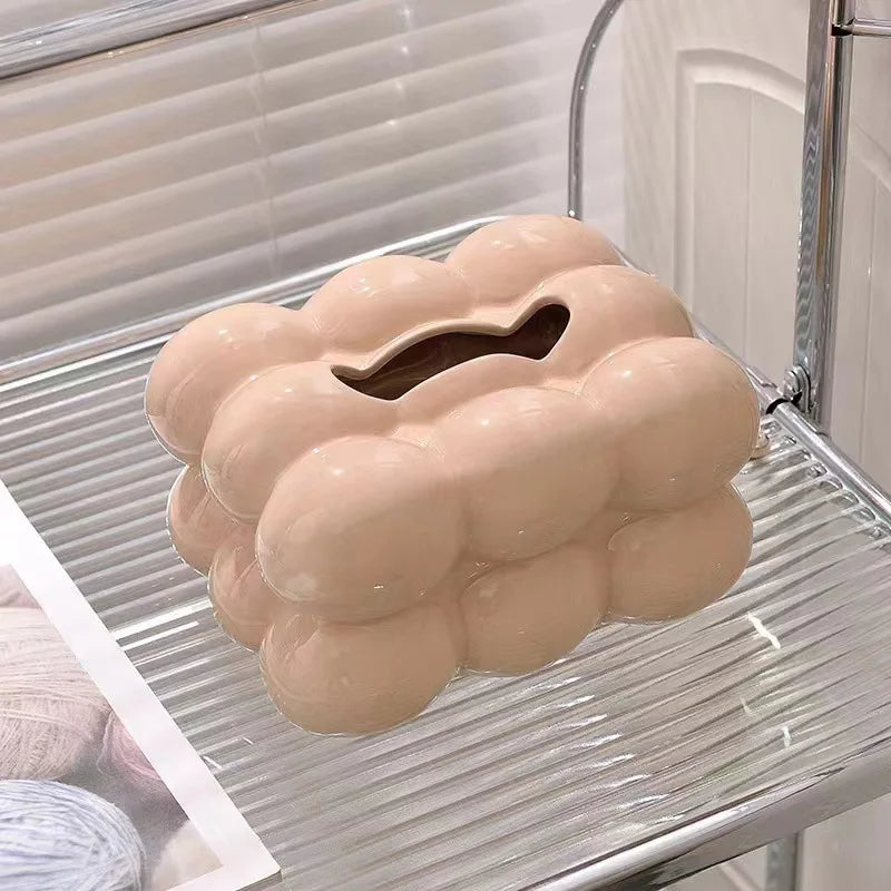 Ceramic Drawer-style Tissue Box, Marshmallow Napkin Holder, Suitable For Table Storage