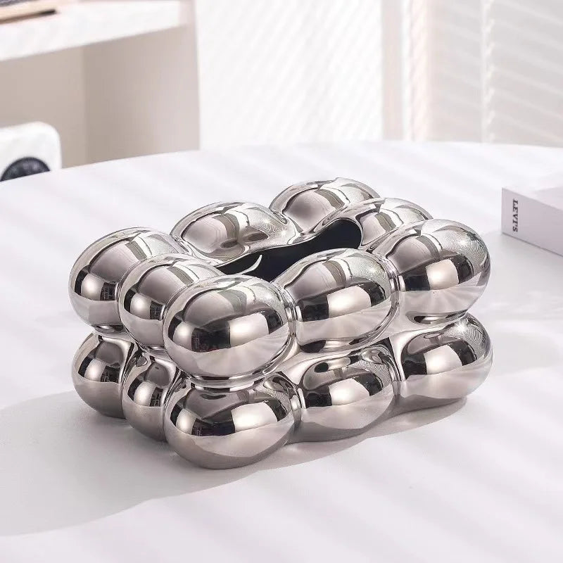 Ceramic Drawer-style Tissue Box, Marshmallow Napkin Holder, Suitable For Table Storage
