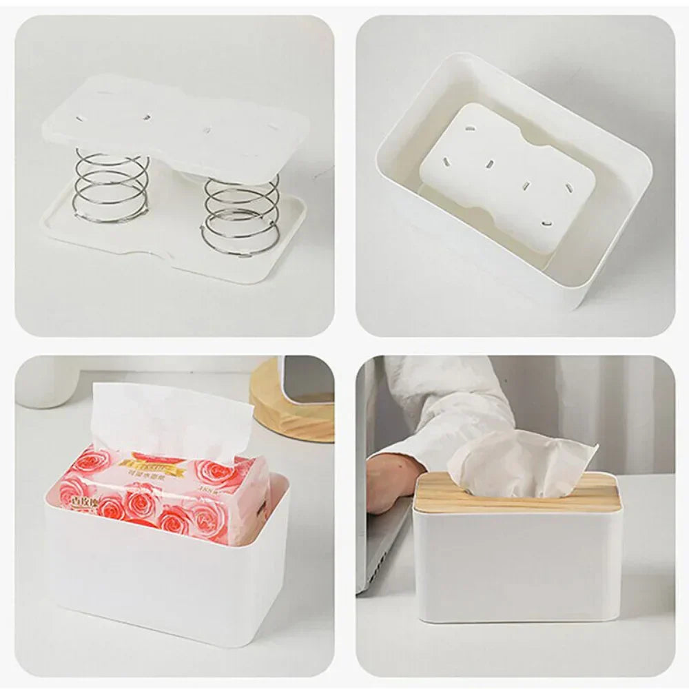 Paper Towel Box Spring Bracket, Automatic Paper Box Bottom Bracket Double Spring Lifting Bracket