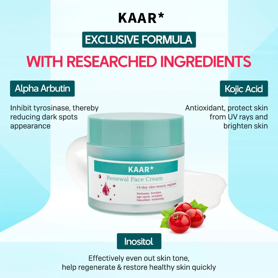 Final Hours—Sale Ending Soon!💥KAAR* Renewal Skin Cream | Spot Removal & Skin Renewal for Dark Spots, Age Spots, and Sun Spots* Daily Firming for All Skin Types