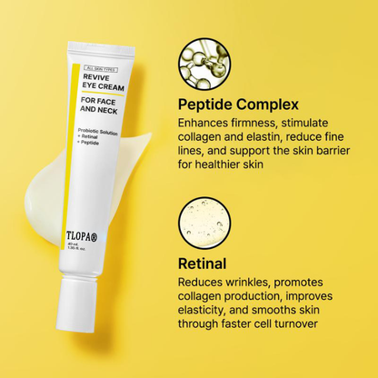[TLOPA®] Revitalizing Eye Cream, Nourishing And Moisturizing Eye Cream, Brightening, Hydrating And Moisturizing Eye Cream 40ml, Suitable For Sensitive Skin