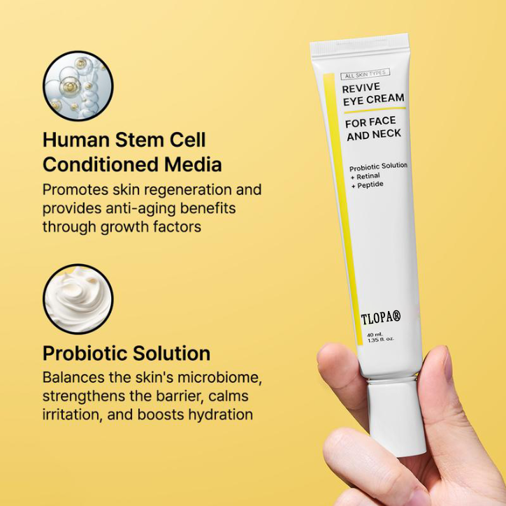 [TLOPA®] Revitalizing Eye Cream, Nourishing And Moisturizing Eye Cream, Brightening, Hydrating And Moisturizing Eye Cream 40ml, Suitable For Sensitive Skin