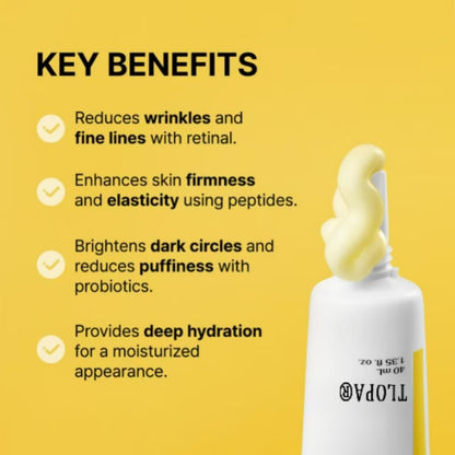 [TLOPA®] Revitalizing Eye Cream, Nourishing And Moisturizing Eye Cream, Brightening, Hydrating And Moisturizing Eye Cream 40ml, Suitable For Sensitive Skin